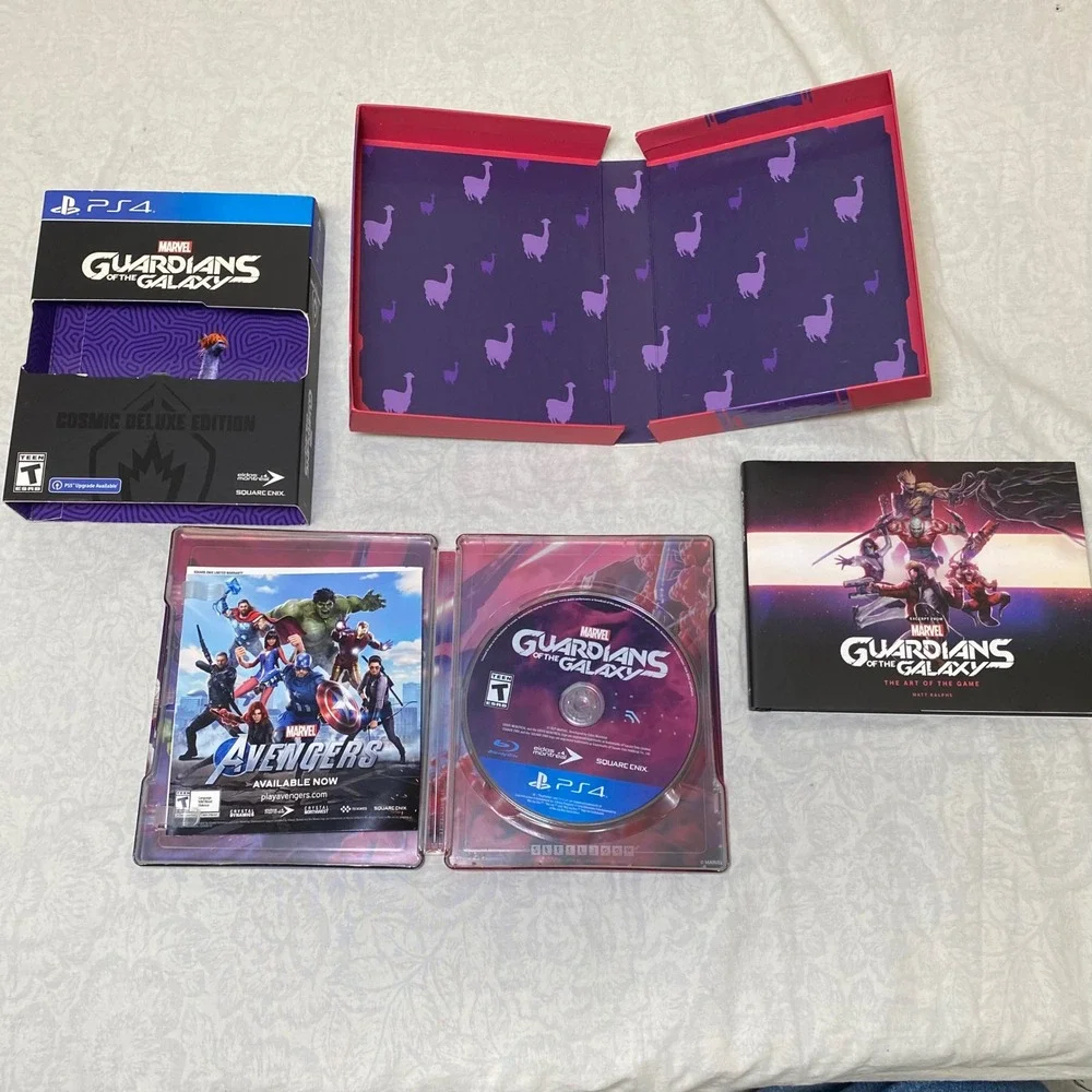 Marvels Guardians of the Galaxy Cosmic Deluxe Edition PS4 Steelbook Art Book